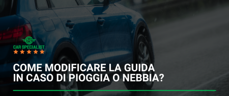 Come modificare la guida in caso di pioggia o nebbia?
