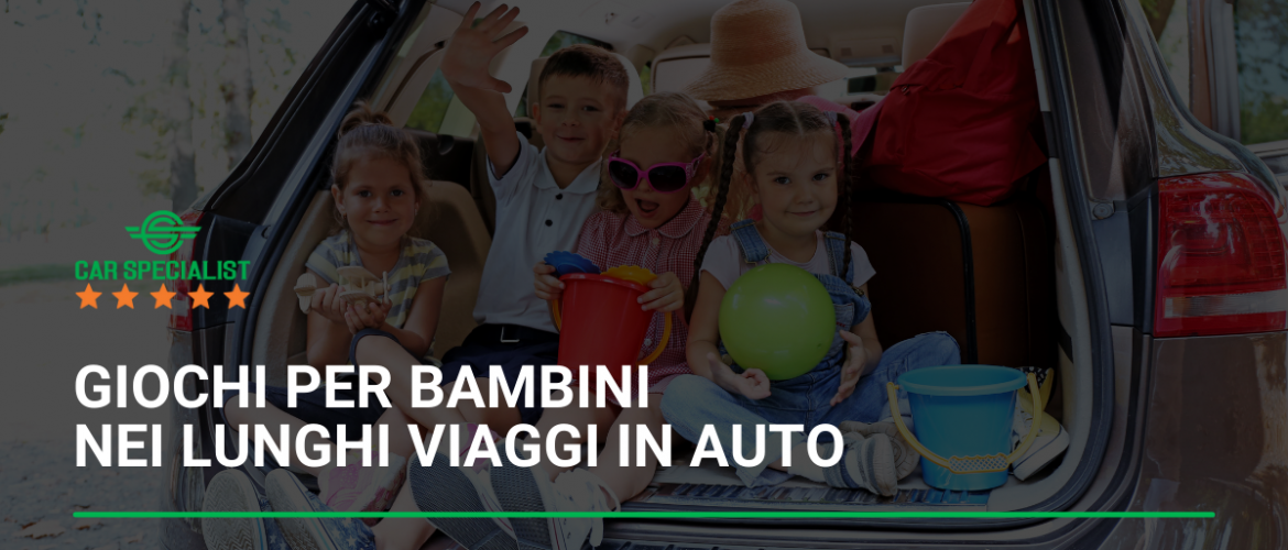 Giochi per bambini nei lunghi viaggi in auto