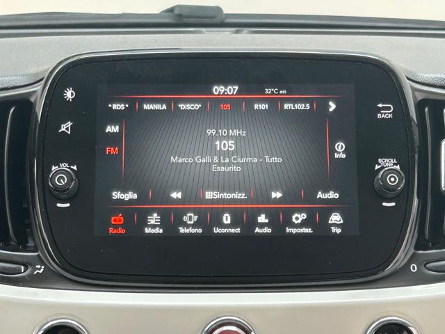FIAT 500 1.2 Lounge TETTO PANORAMICO|CRUISE|MONITOR|15′