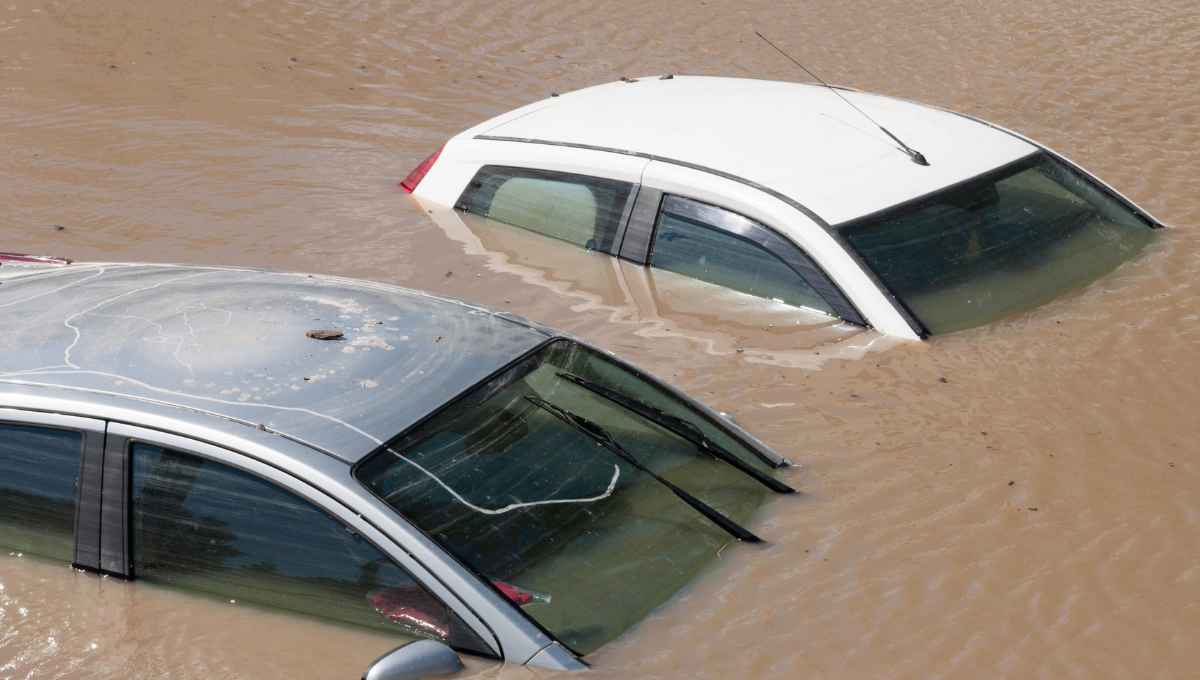 auto sommerse di acqua